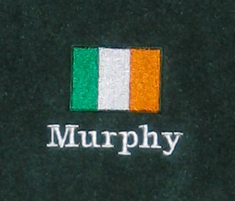 Product image for Personalized Hunter Green Full Zip Fleece Jacket