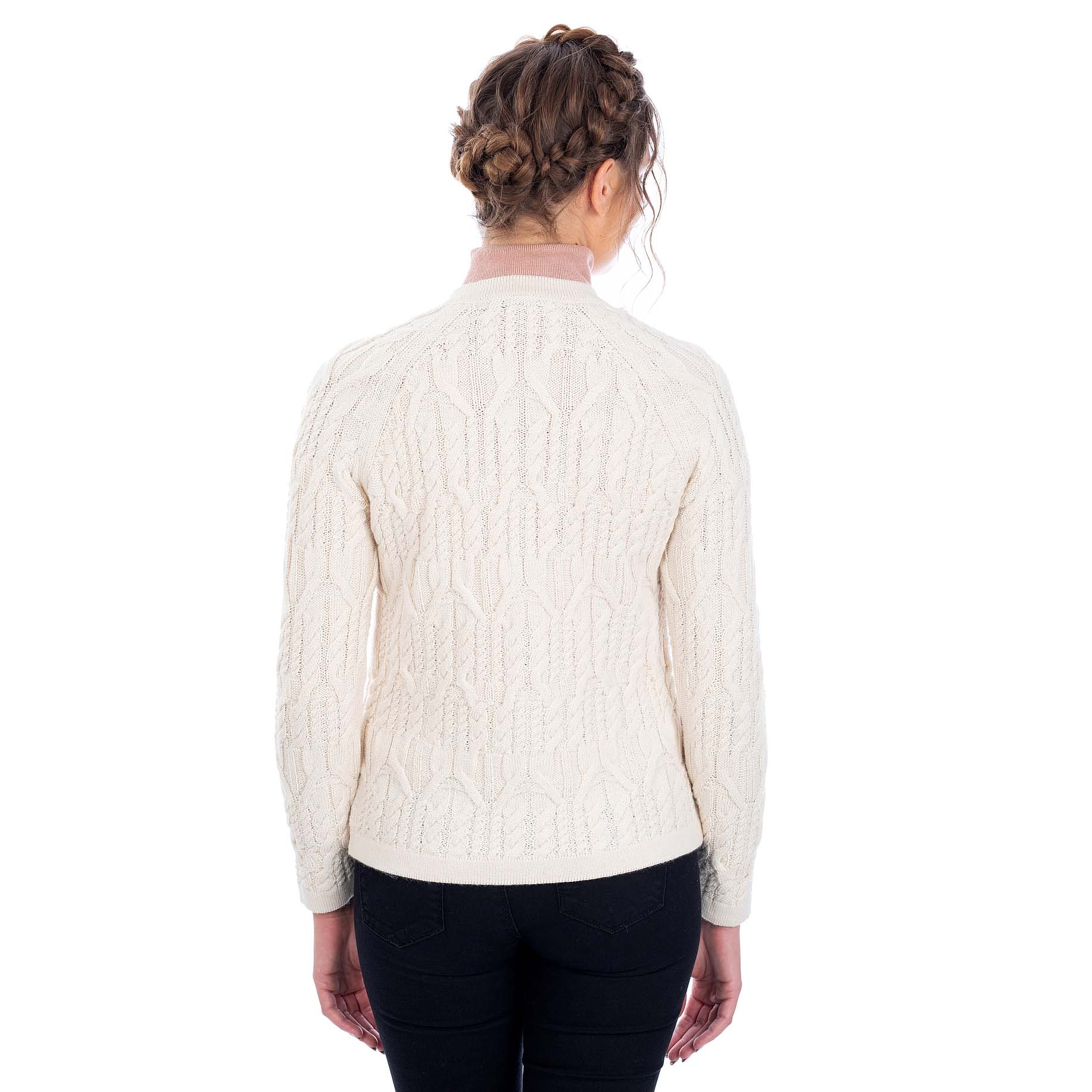 Product image for Irish Cardigan | Cable Knit Button Ladies Cardigan
