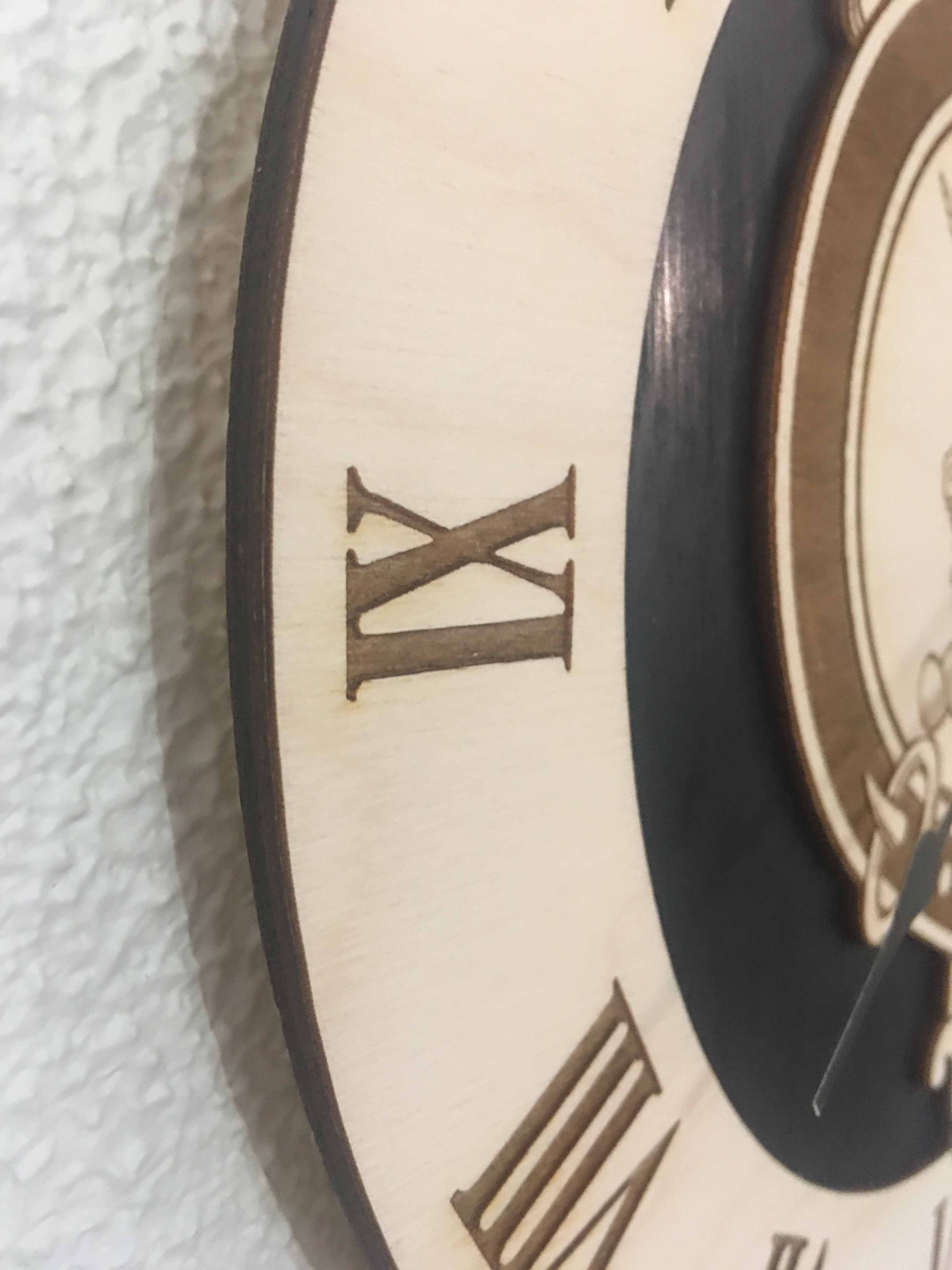 Product image for Celtic Clock | Scottish Clan Family Crest Coat of Arms Wall Clock
