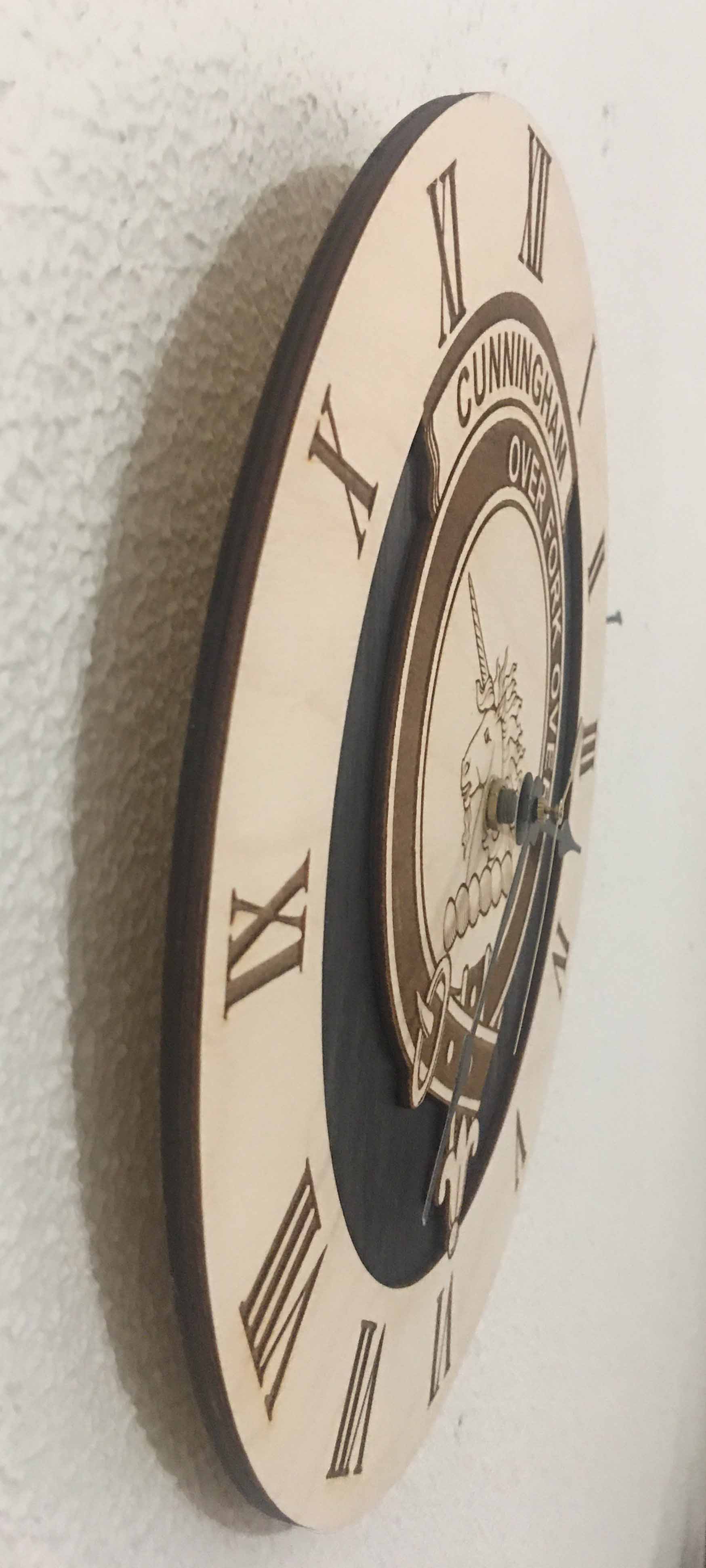 Product image for Celtic Clock | Scottish Clan Family Crest Coat of Arms Wall Clock