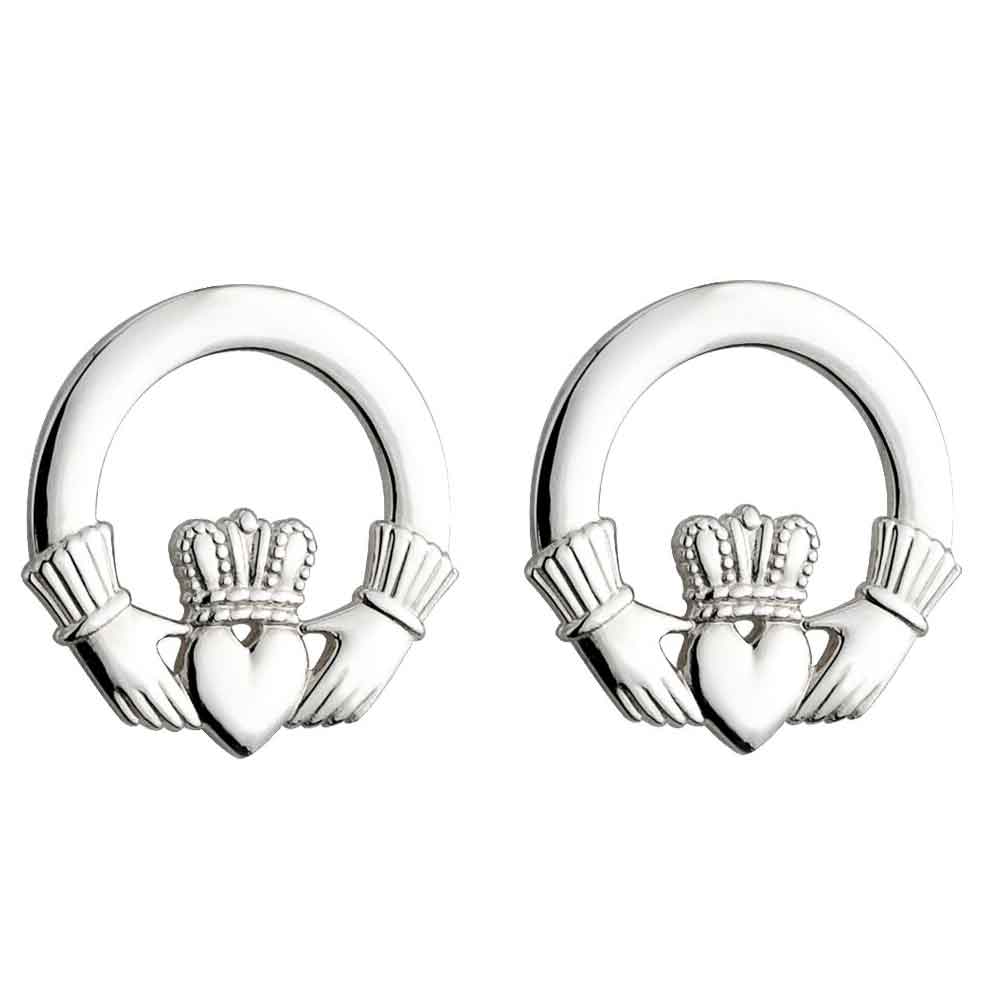 Product image for Irish Earrings | Sterling Silver Claddagh Earrings
