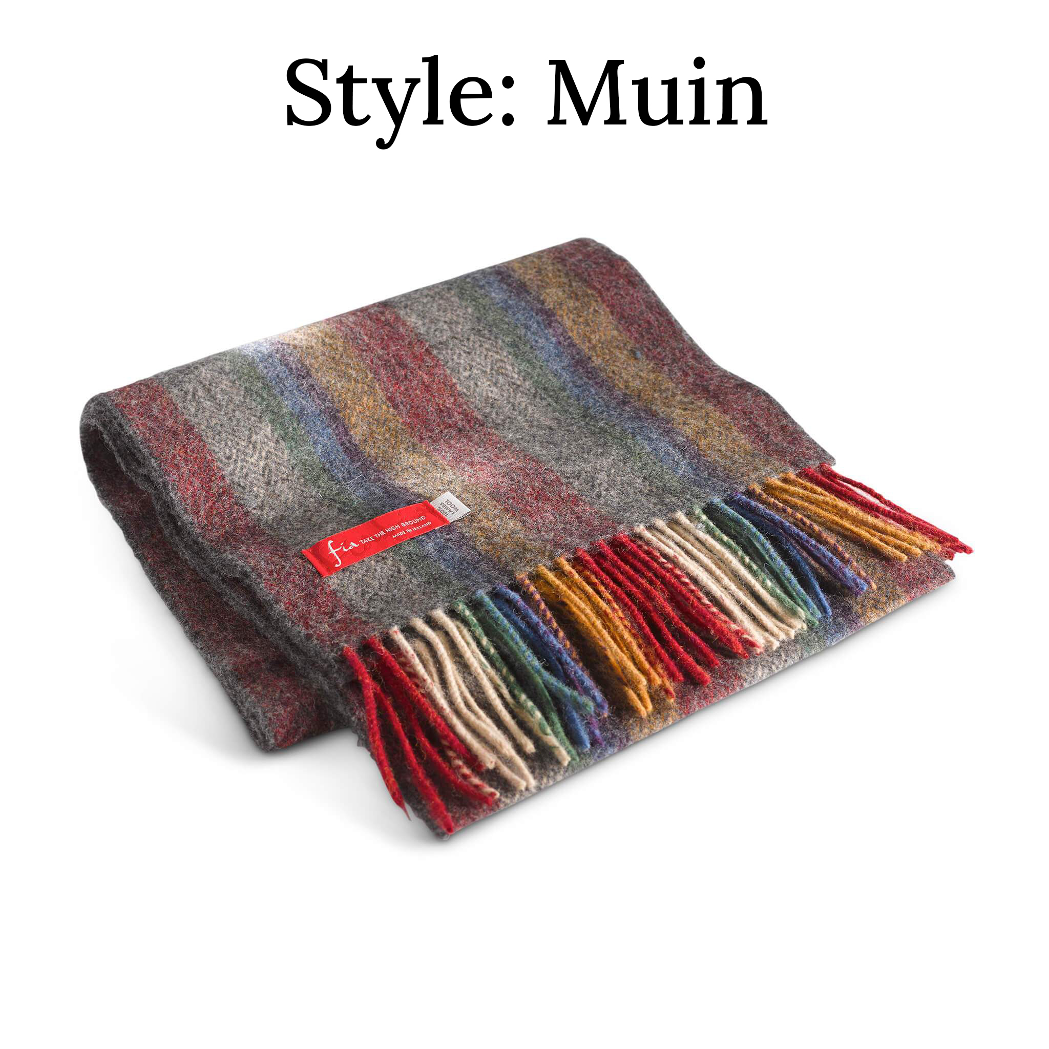 Product image for Irish Scarf | 100% Lambswool 78 inch x 9 inch
