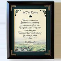 Alternate image for Personalized In This House Framed Print