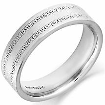 Alternate image for Irish Wedding Ring - Mens Gold Twin Celtic Knot Wedding Band
