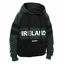 Alternate image for SALE | Irish Sweatshirt | Green & Black Ireland Sport Kids Hooded Sweatshirt
