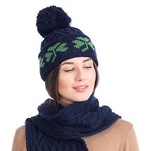 Alternate image for Irish Hat | Merino Wool Green Shamrock Ladies Hat 