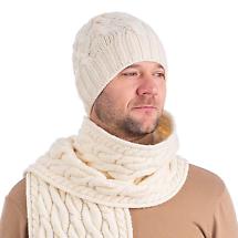 Alternate image for Irish Hat | Merino Wool Cable Knit Mens Hat