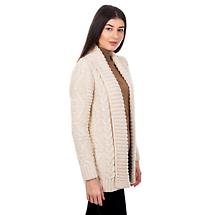 Alternate image for Irish Cardigan | Open Front Cable Knit Ladies Cardigan