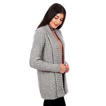 Alternate image for Irish Cardigan | Open Front Cable Knit Ladies Cardigan