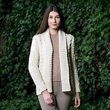 Alternate image for Irish Cardigan | Open Front Cable Knit Ladies Cardigan