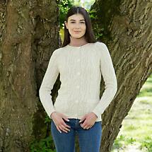 Alternate image for Irish Cardigan | Cable Knit Button Ladies Cardigan