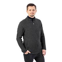 Alternate image for Irish Cardigan | Aran Cable Knit Full Zip Mens Cardigan