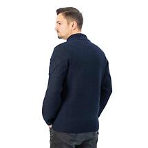 Alternate image for Irish Cardigan | Aran Cable Knit Full Zip Mens Cardigan