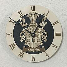 Alternate image for Irish Clock | Family Crest Coat of Arms Wall Clock