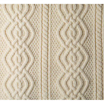 Alternate image for Irish Throw | Dara Merino Wool Aran Knit Throw