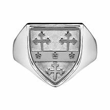 Alternate image for Irish Coat of Arms Jewelry | Mens Heavy Shield Ring