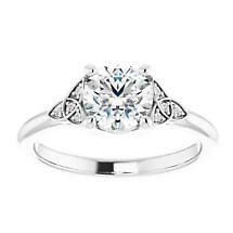 Alternate image for Irish Engagement Ring | Aislinn 14k White Gold 1ct Diamond Celtic Trinity Knot Ring