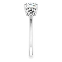 Alternate image for Irish Engagement Ring | Aislinn 14k White Gold 1ct Diamond Celtic Trinity Knot Ring