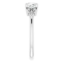 Alternate image for Irish Engagement Ring | Bebhinn 14K White Gold  Diamond Celtic Trinity Knot Ring