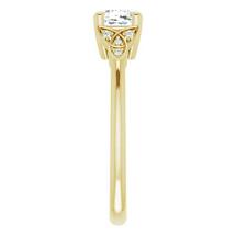 Alternate image for Irish Engagement Ring | Blathnaid 14K Yellow Gold  Diamond Celtic Trinity Knot Ring