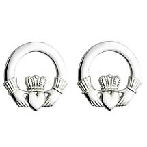 Alternate image for Irish Earrings | Sterling Silver Claddagh Earrings