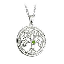 Alternate image for Celtic Pendant - Sterling Silver Tree Of Life Trinity Knot Pendant with Chain