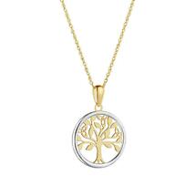 Alternate image for Irish Necklace | 10k Gold Small Circle Celtic Tree of Life Pendant