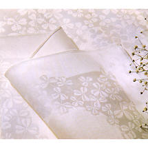 Alternate image for Irish Linen Tablecloth - 69 inch x 149 inch 100% Linen Damask Irish Tablecloth