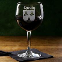 Alternate image for Personalized Coat of Arms Red Wine Glasses - Set of 4